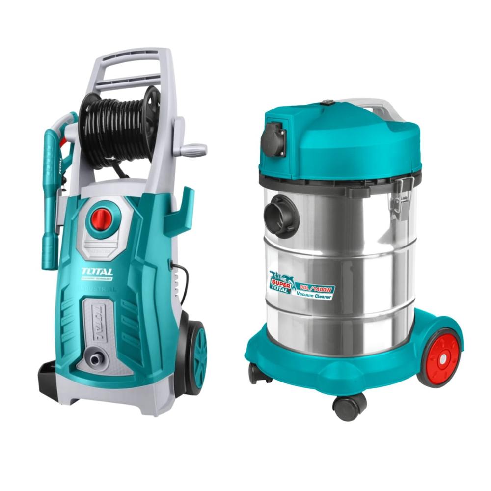 Hidrolavadora 2500w + Aspiradora 30 Litros Total TGT11246-5-TVC14301