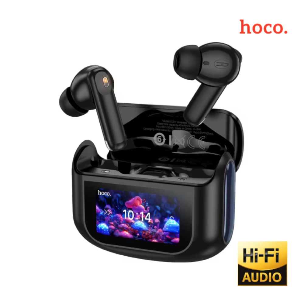 HOCO Auriculares Inalambricos Bluetooth 5.4 NEGRO