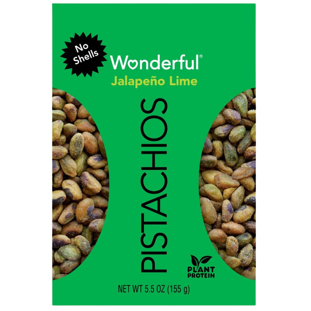 Pistachos WONDERFUL Jalapeño Bolsa 155g