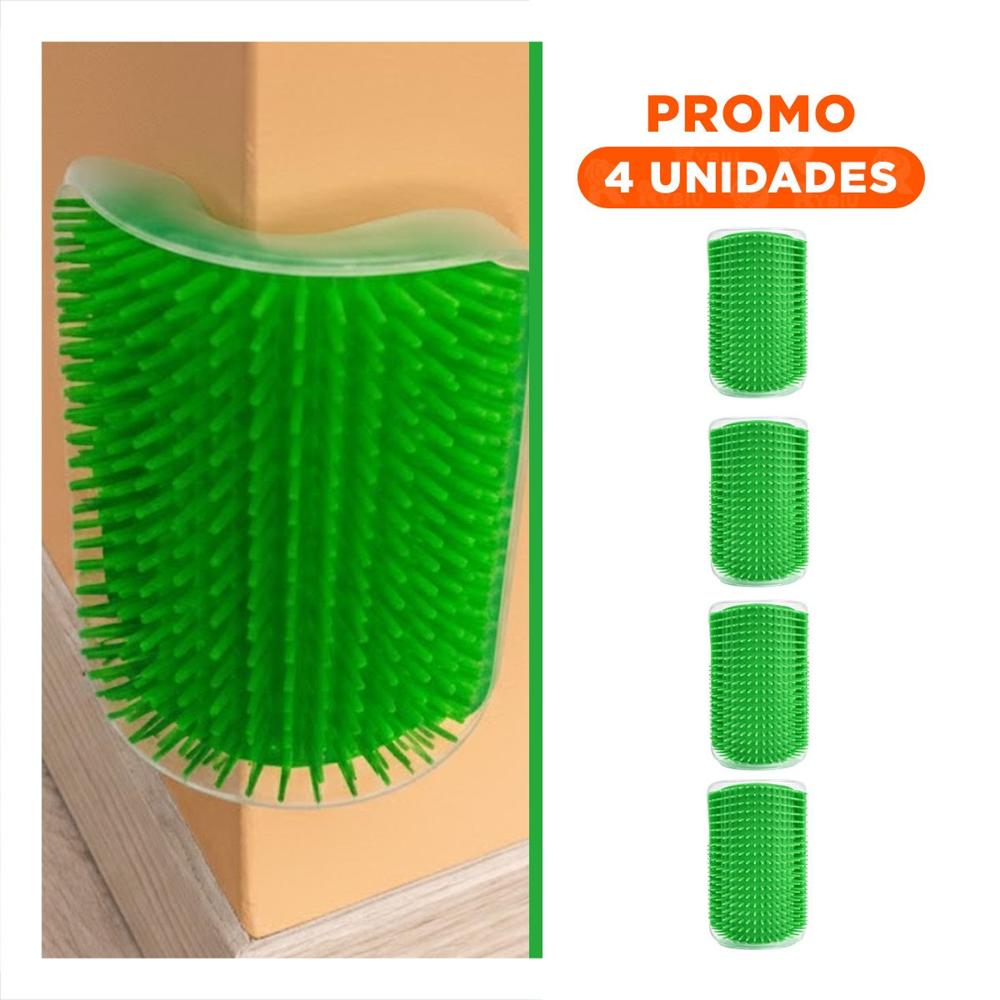 Pack4 Seccion para Gatos Esquinero con Hierba Verde Resistente Y+Regalo Sticker