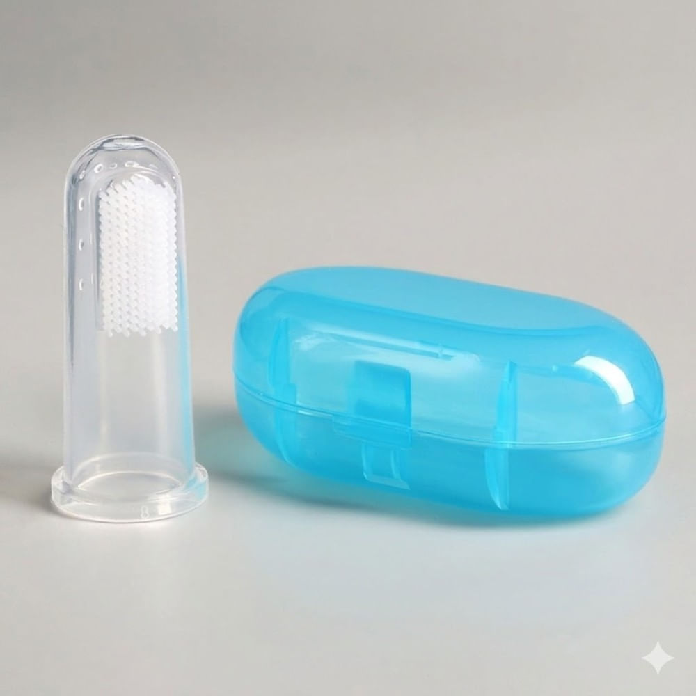 Cepillo Dedal para Bebes Santolee Celeste