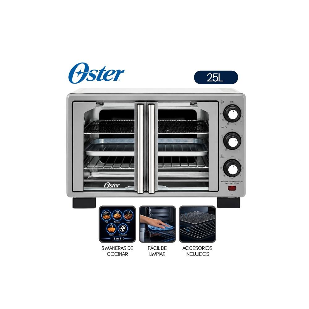Horno con Freidora de Aire Oster 25L Gris  TSSTTV25FDMAFNS