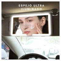 Espejo Led para con 3 Tonos de Luz para Auto Vehículo