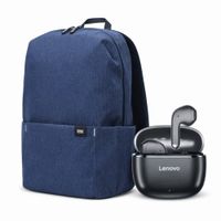 LENOVO AUDIFONO BT TA120 NEGRO Y XIAOMI MI CASUAL DAYPACK AZUL OSCURO