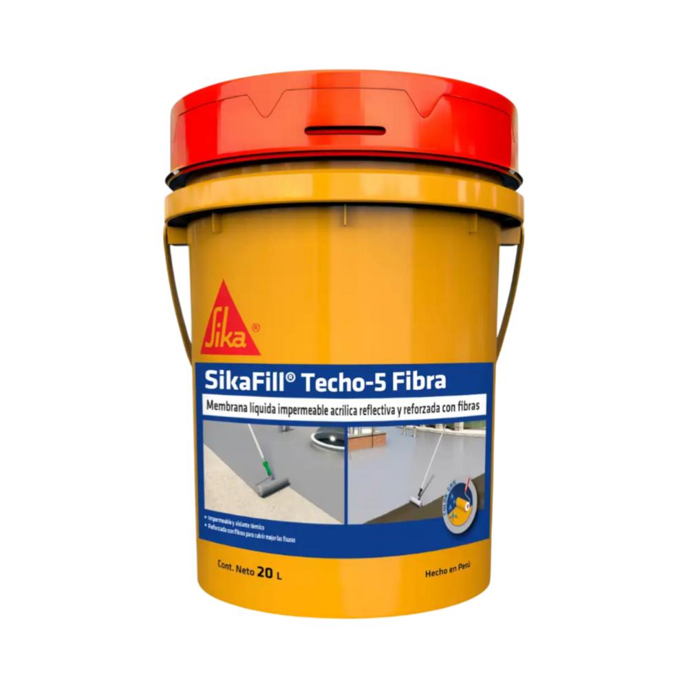 Membrana Impermeabilizante Sikafill Techo-5 Fibra Gris x 20L