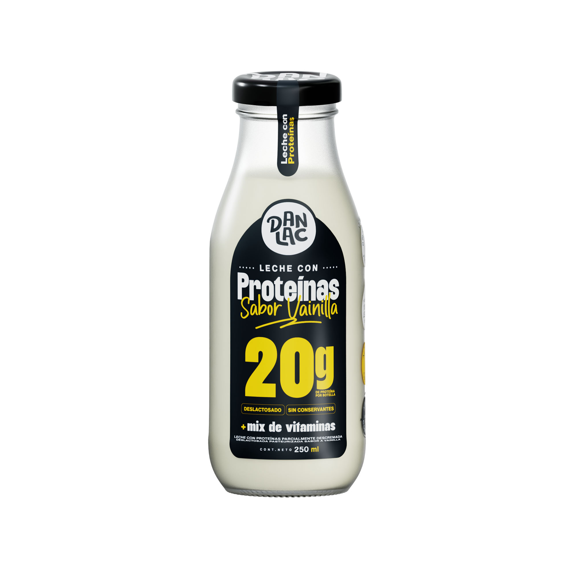 Leche Deslactosada DANLAC con Proteína y Vainilla Botella 250ml