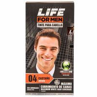 Tinte para Cabello PLACENTA LIFE For Men 4 Castaño Brown Caja 1un