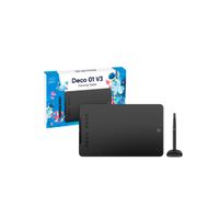 TABLETA GRÁFICA XP-PEN DECO 01 V3 10x6.25 USB-C NEGRO Android Windows y MacOS