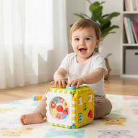 Juego de Encaje de formas de plástico - Cubo Didáctico