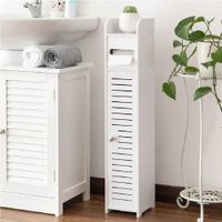 Organizador de Papel Higiénico Blanco para Baño