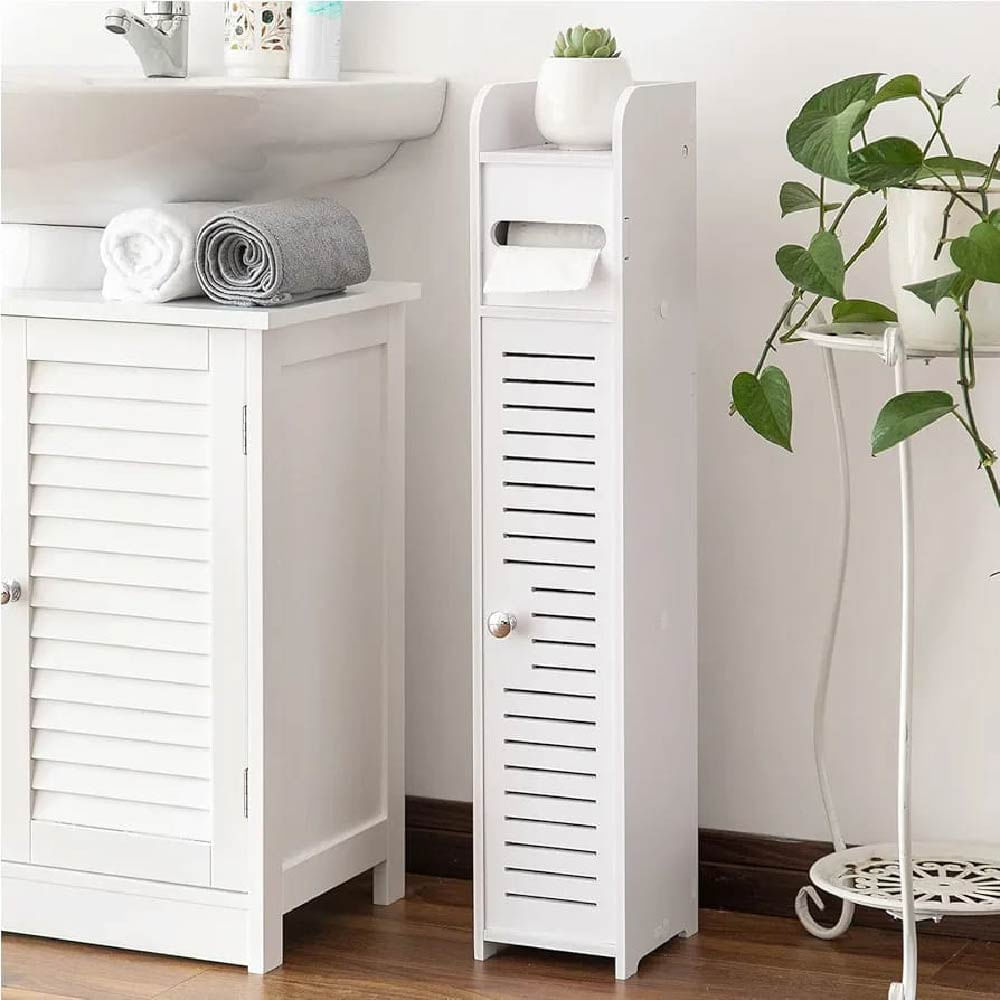 Organizador de Papel Higiénico Blanco para Baño