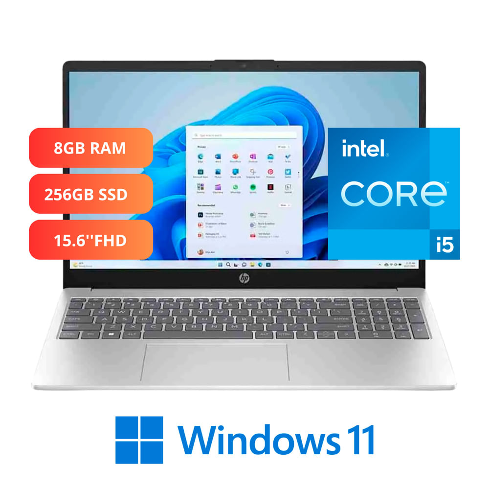 Laptop HP A2BZ9UA Core i5-1235U 15.6  256GB SSD 8GB RAM W11