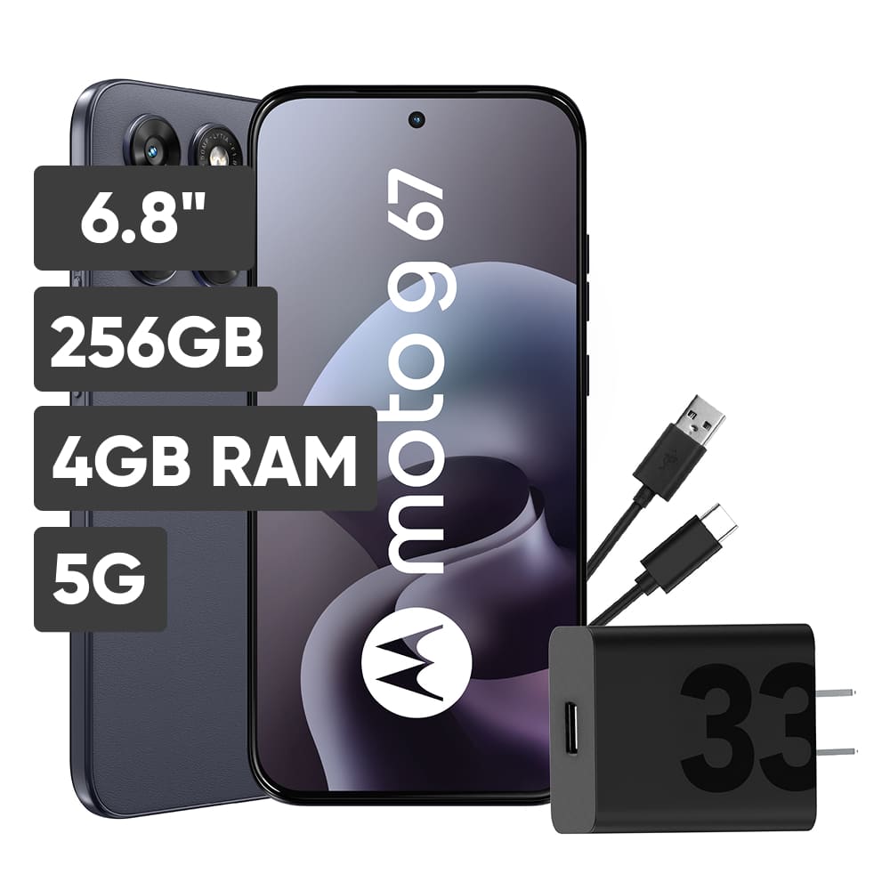 Smartphone MOTOROLA G67 6.8"" 4GB 256GB 50MP+8MP Gris