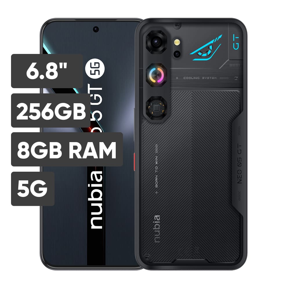 Smartphone ZTE Nubia Neo 5 GT 6.8"" 8GB 256GB 50M+2M Negro
