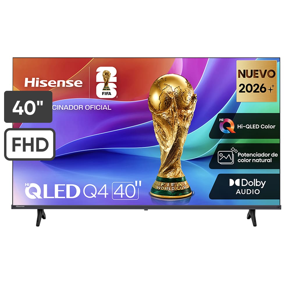 Televisor HISENSE QLED 40'' FHD Smart TV 40Q4SV