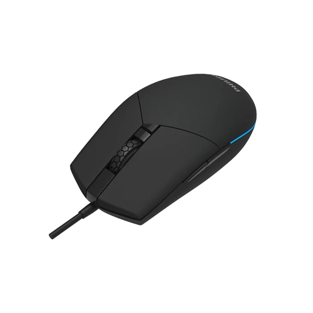 Mouse Gamer RGB 6 Botones con Cable USB Negro PHILIPS SPK9304B