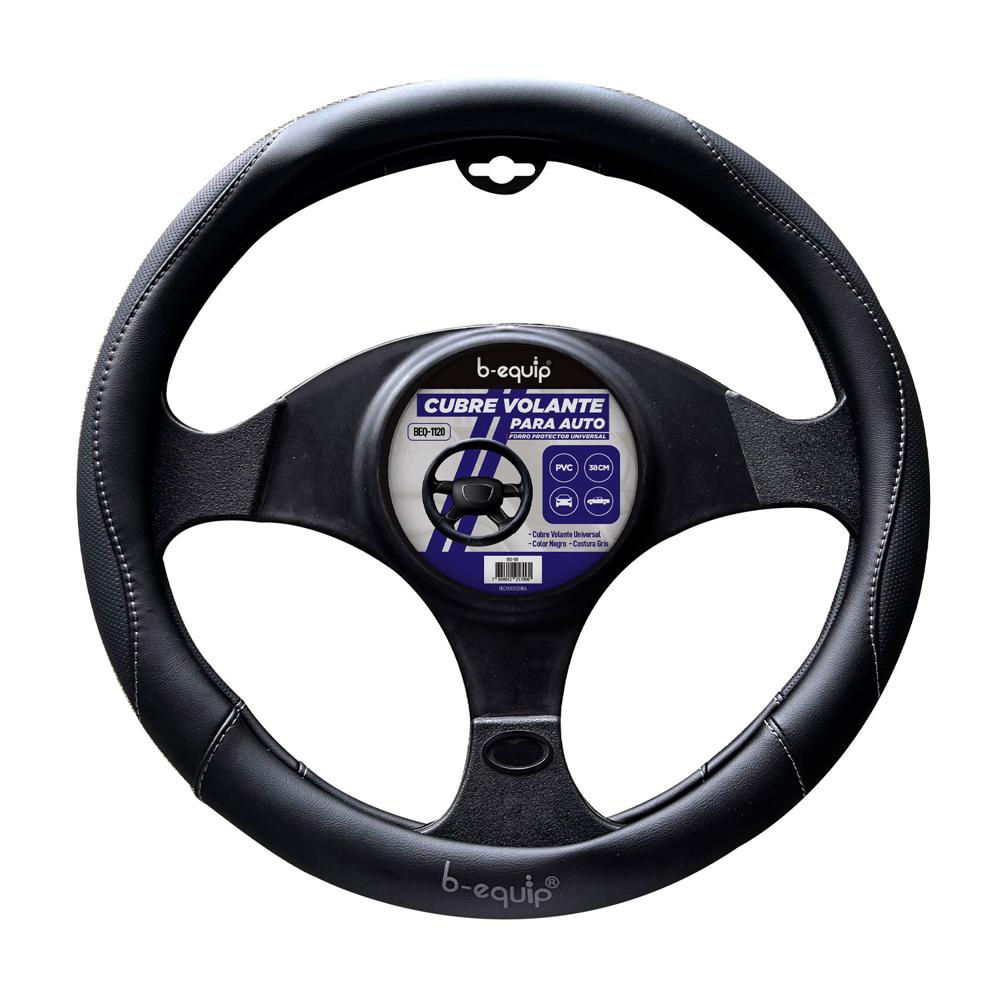 Cubrevolante para Timón de Vehículo Negro B-EQUIP BEQ1120