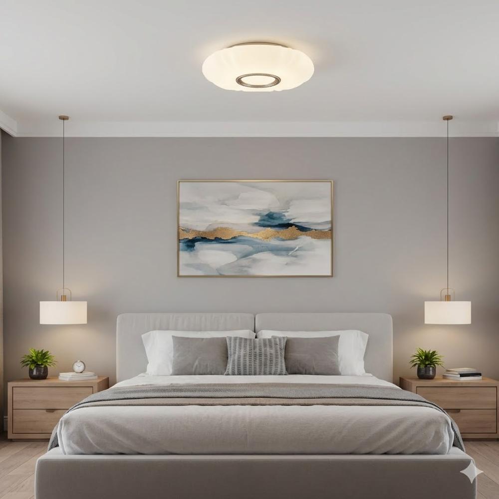 Panel LED Plafón Decorativo Deborah 50W 40cm 3 Colores de luz Control Remoto