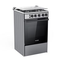 Cocina de Pie a Gas GLP 20"" Orange Barcelona 4 Hornillas Acero Inoxidable Gris