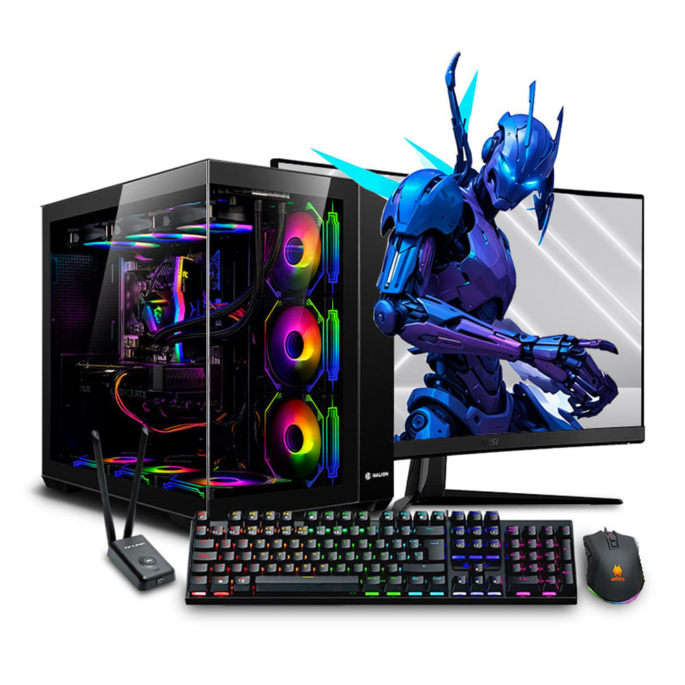 COMPUTADORA PC GAMER INTEL CORE I9 14900K 32GB 1TB RTX5080 16GB GDRR7 27 MI PC LISTA MIPCLISTA