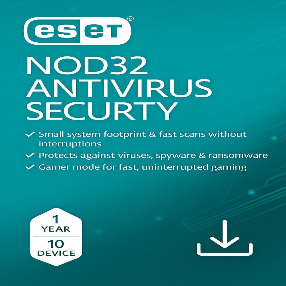Antivirus ESET NOD32 Internet Security - 10 dispositivos - 1 año