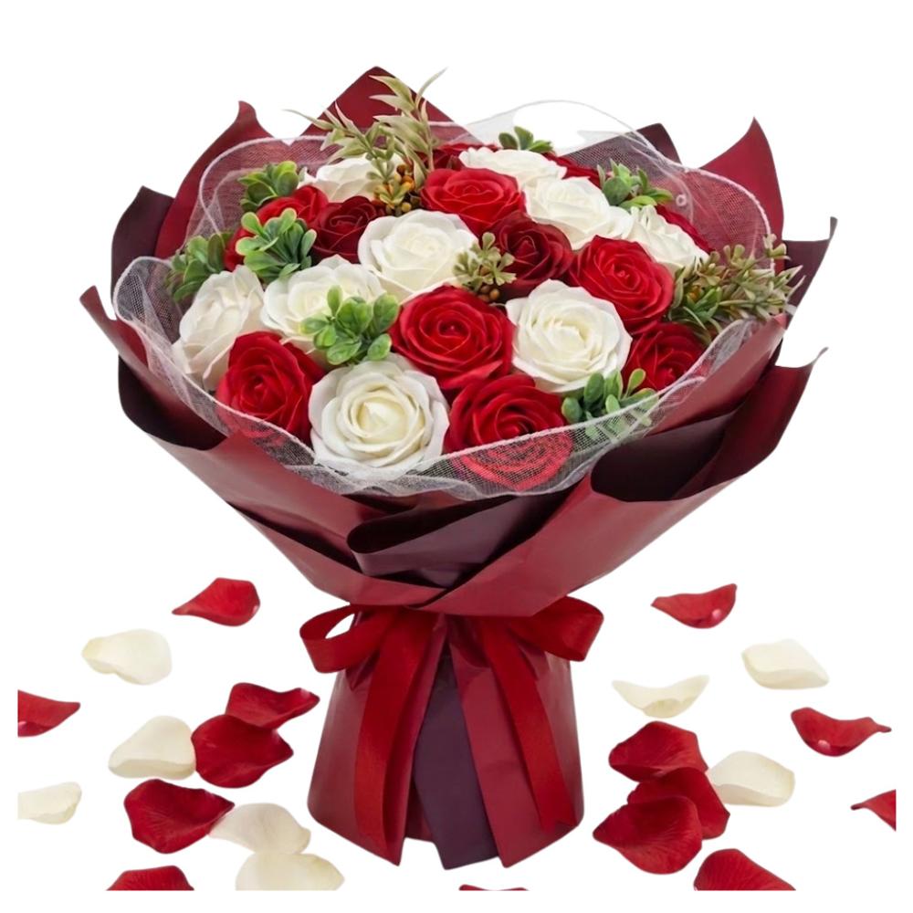 RAMO DE ROSAS Y FLORES PARA REGALO DIA DE LA MADRE PERSONA ESPECIAL