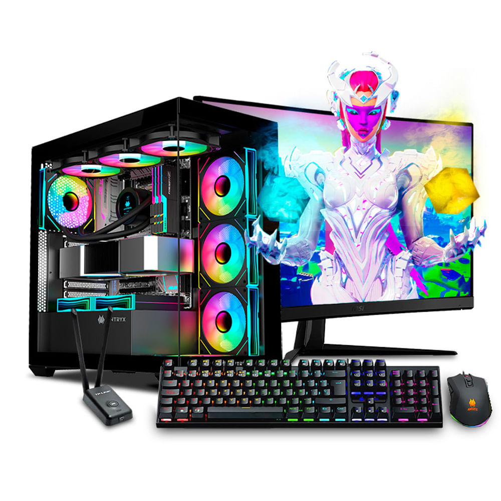 COMPUTADORA PC GAMER AMD RYZEN 9 9950X 32GB DDR5 1TB 27 RTX5070 12GB MI PC LISTA MIPCLISTA