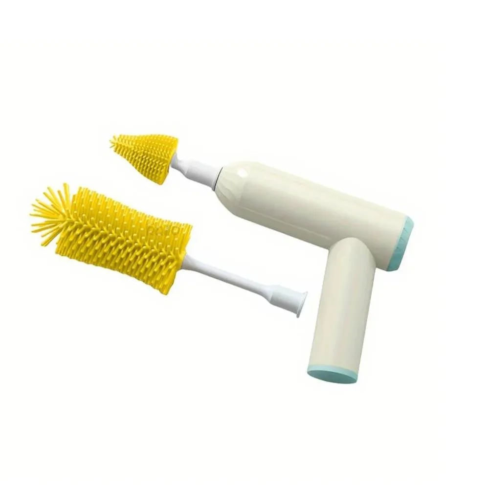 Cepillo Eléctrico de Limpieza para Biberón Amarillo Claro Cleaning Brush