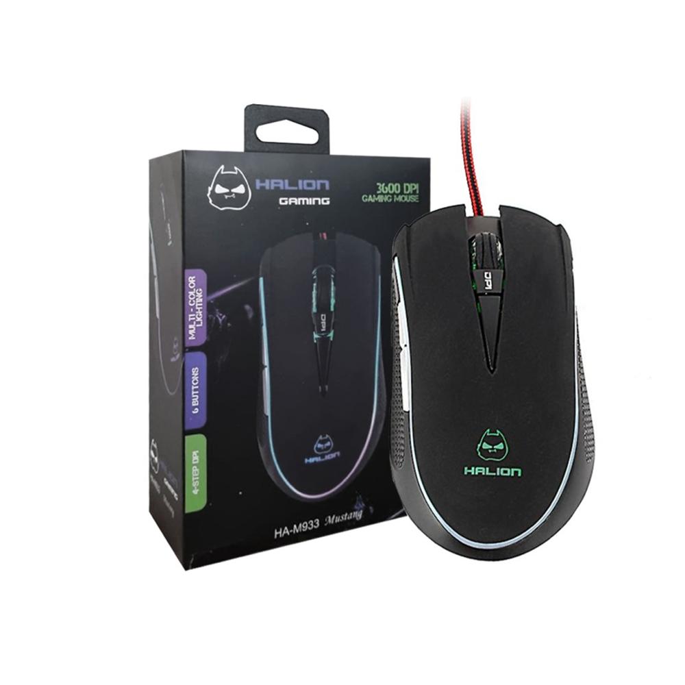 MOUSE GAMER RGB HALION MUSTANG HA-M933 6B