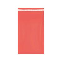 Bolsa para Envíos y Courier 20x30 cm Pack 100 Unidades Polietileno con Cierre Adhesivo Rojo