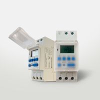 Timer Digital Programable 16A para Riel DIN Temporizador Horario Eléctrico