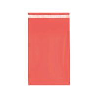 Bolsa para Envíos y Courier 35x50 cm Pack 100 Unidades Polietileno con Cierre Adhesivo Rojo