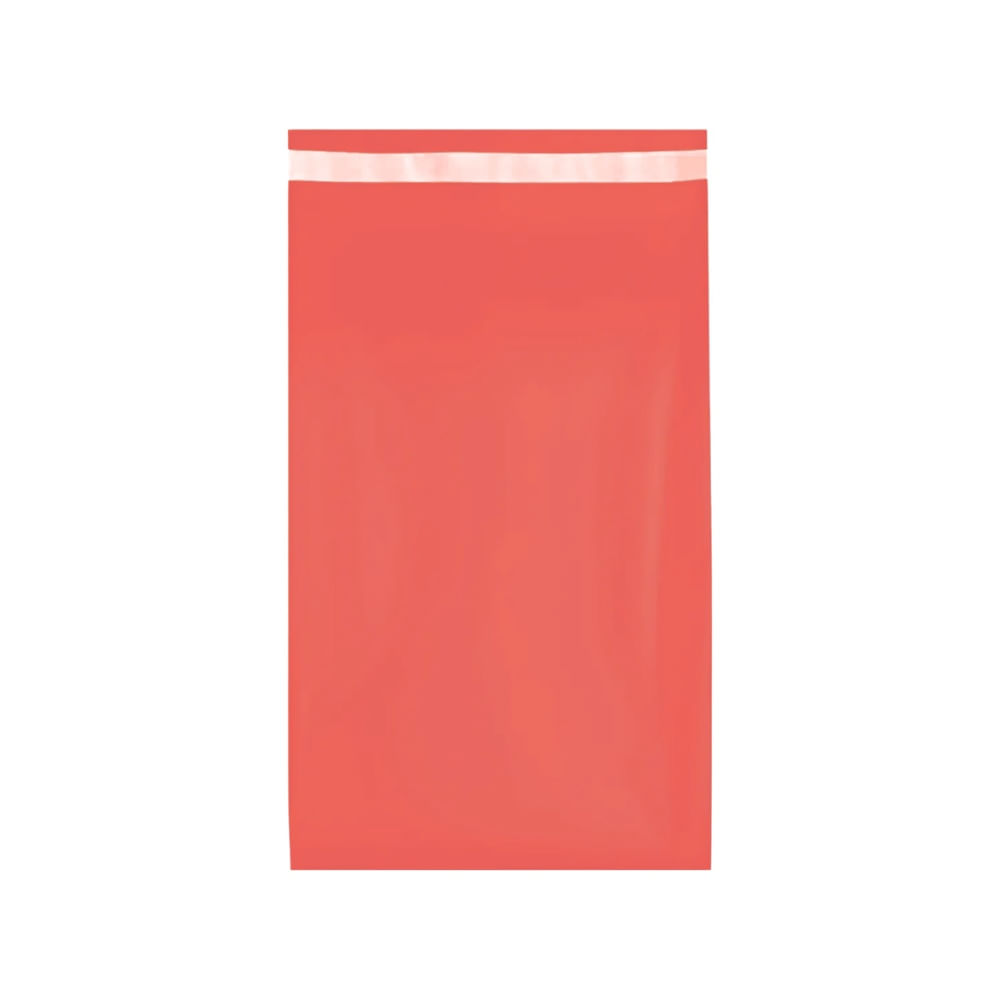 Bolsa para Envíos  y Courier 35x50 cm Pack 100 Unidades Polietileno con Cierre Adhesivo  Rojo