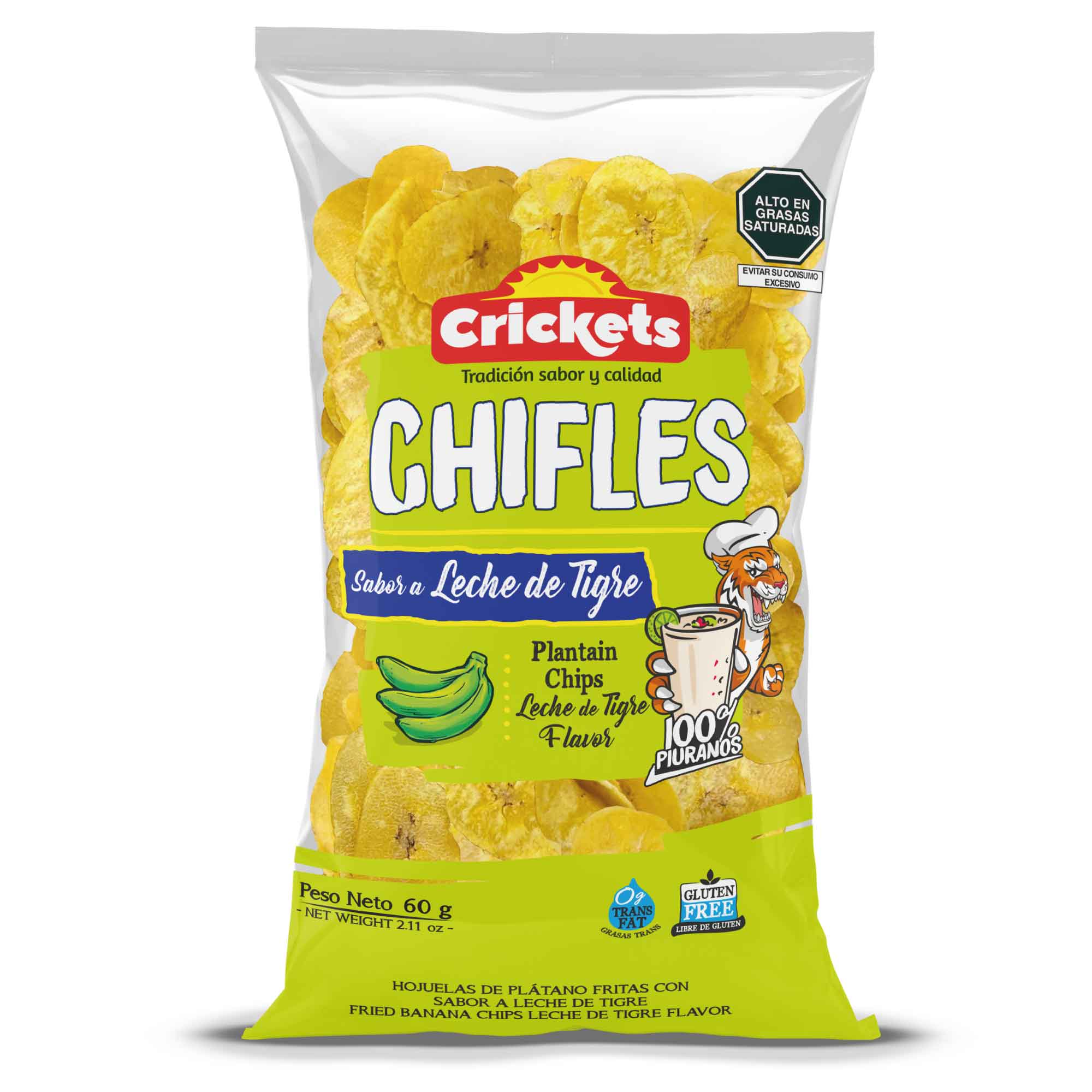 Chifles CRICKETS Leche de Tigre Bolsa 60g