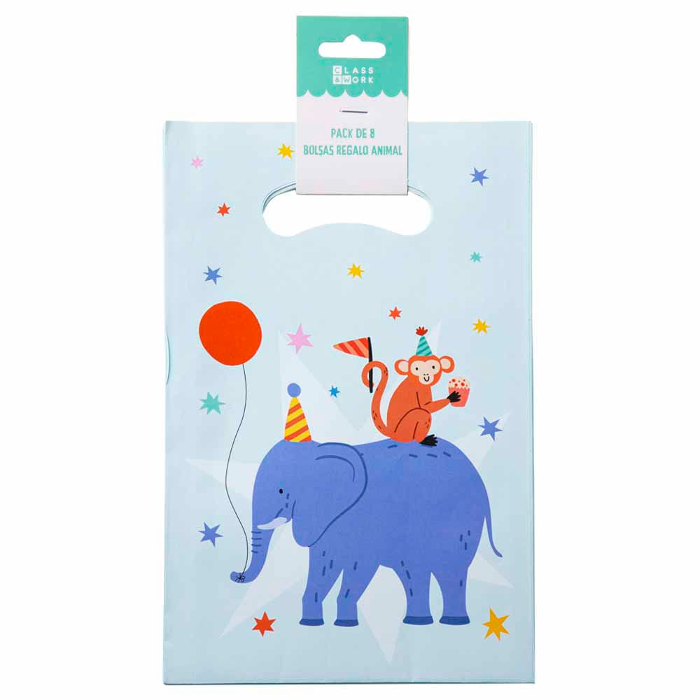 Pack de 8 Bolsas de Regalo Animal CLASS&WORK