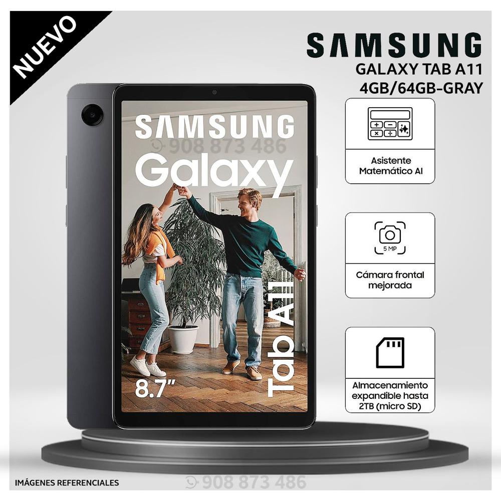 Tablet Samsung Galaxy TAB A11 4GB 64GB SSD 8.7 - SM-X133 - GRAY