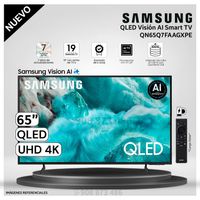 Televisor Samsung 65 Pulg. QLED Smart UHD 4K Vision Ai QN65Q7FAAGXPE - Modelo Nuevo
