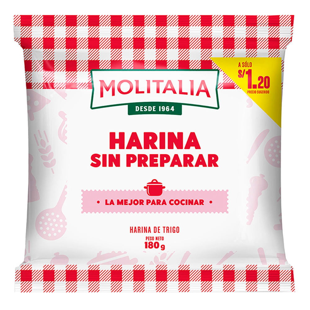 Harina sin Preparar MOLITALIA Bolsa 180g