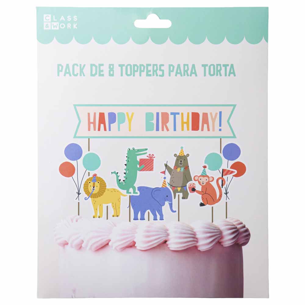 Pack de 10 Toppers para Torta CLASS&WORK