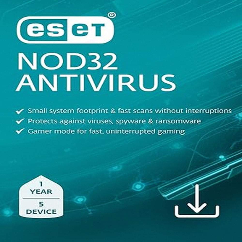 Antivirus ESET NOD32 Internet Security - 5 dispositivos - 1 año