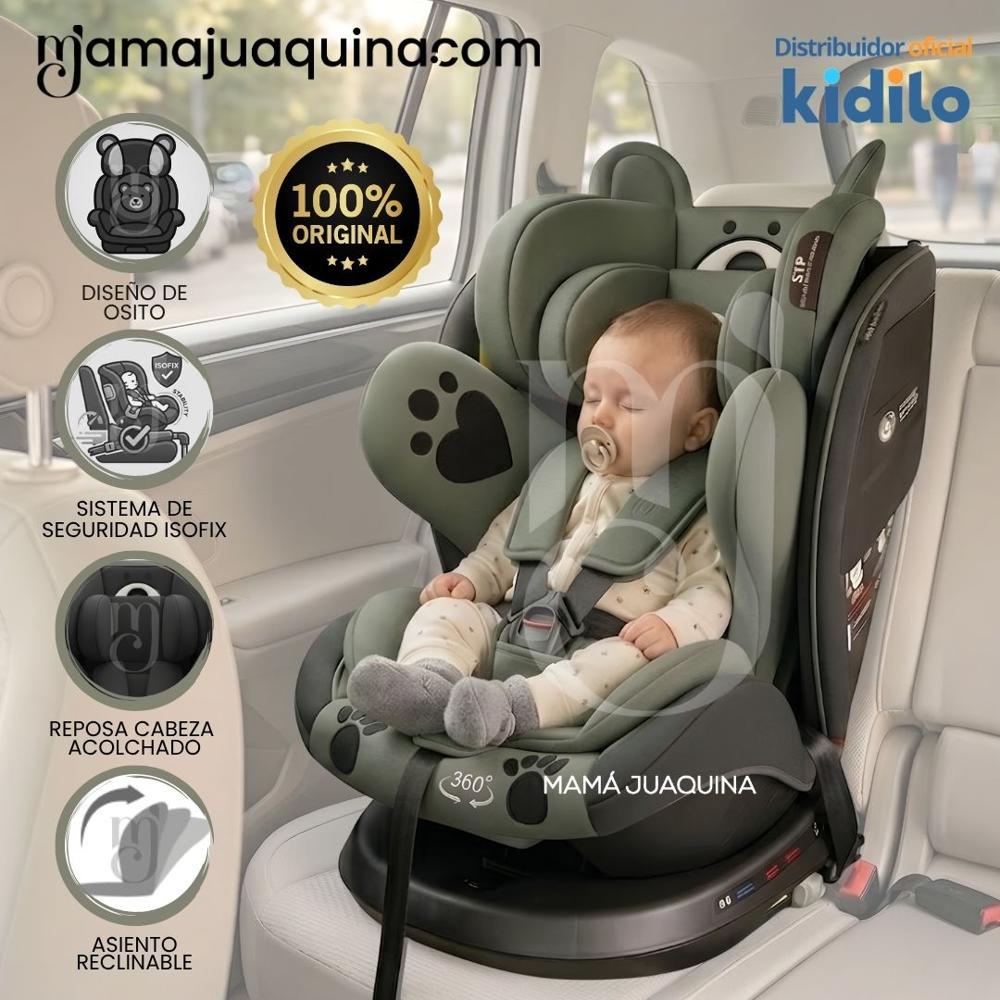 Silla de Auto para bebés Kidilo COCO Giratoria 360 Green