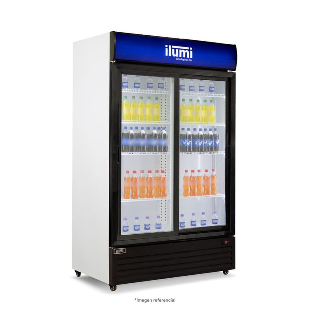 Visicooler Fan cooling ilumi 950 litros puerta corrediza