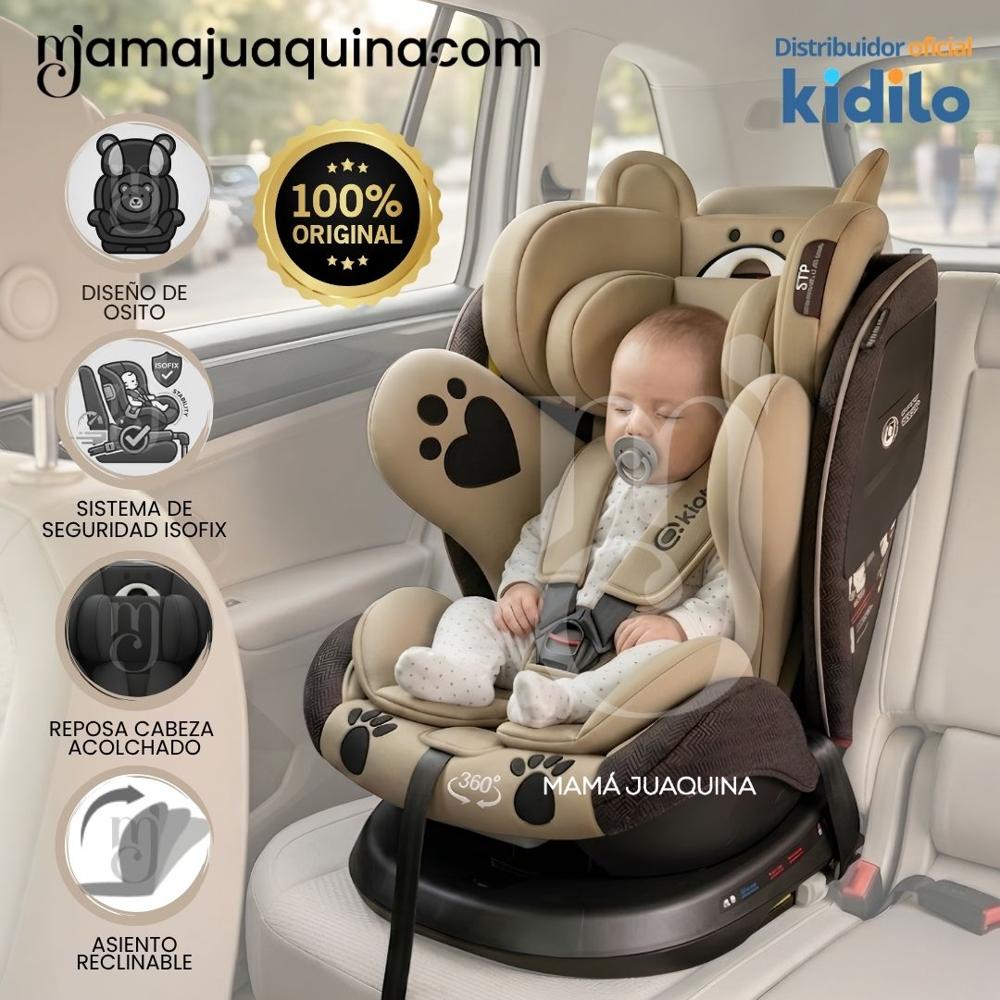 Silla de Auto para bebés Kidilo COCO Giratoria 360 Beige