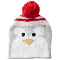 Gorro para Niño Diseño Pingüino Color Gris EUREKA