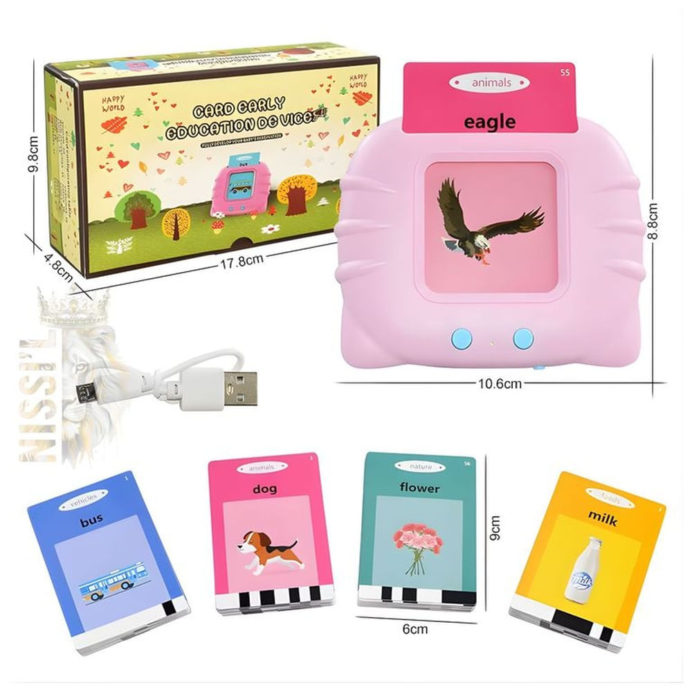 LECTOR DE TARJETAS EDUCATIVAS ESPAÑOL-INGLES PREMIUM