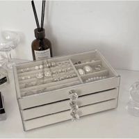 Joyero Organizador De Joyas Cofre Pulseras 3 Niveles