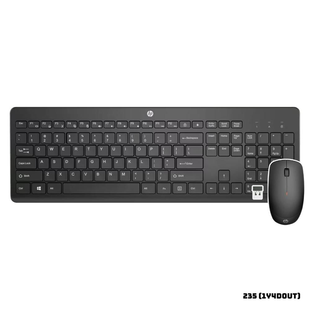 KIT HP TECLADO Y MOUSE INALAMBRICOS 235 NEGRO - 1Y4D0UT