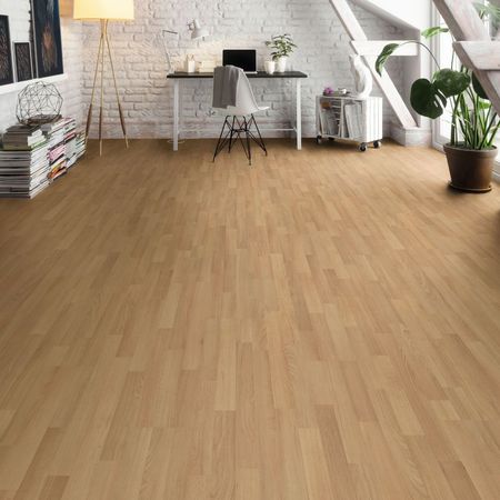 Piso Laminado Ac3 6mm Hawkstone Beech 3.01m2 Neutral