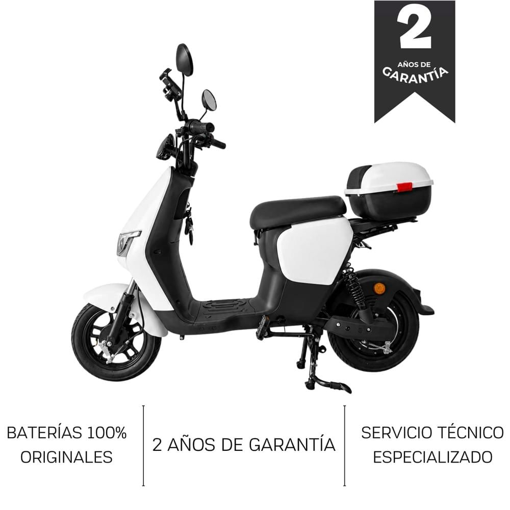 BICIMOTO ELÉCTRICA MOVEEN URBAN ONYX 1000W COLOR BLANCO