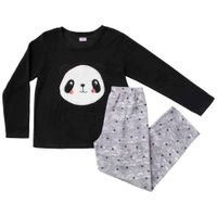 Pijama Polo y Pantalón Polar Panda Básico Mujer SINGULAR